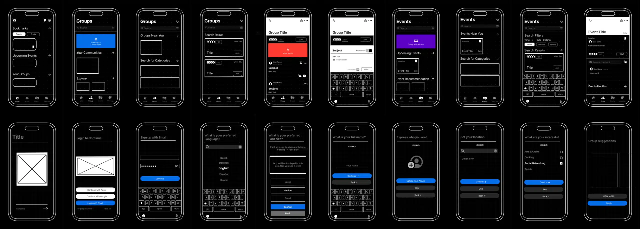 Crostreet-Wireframe